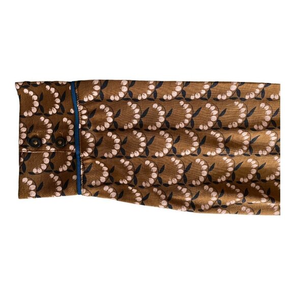 BODEN top, size 18, navy blue and brown with floral print. - Picture 4 of 5